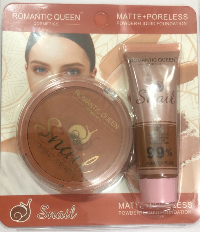 Snail queen Matte +poreless powder liquid  3Pcs
